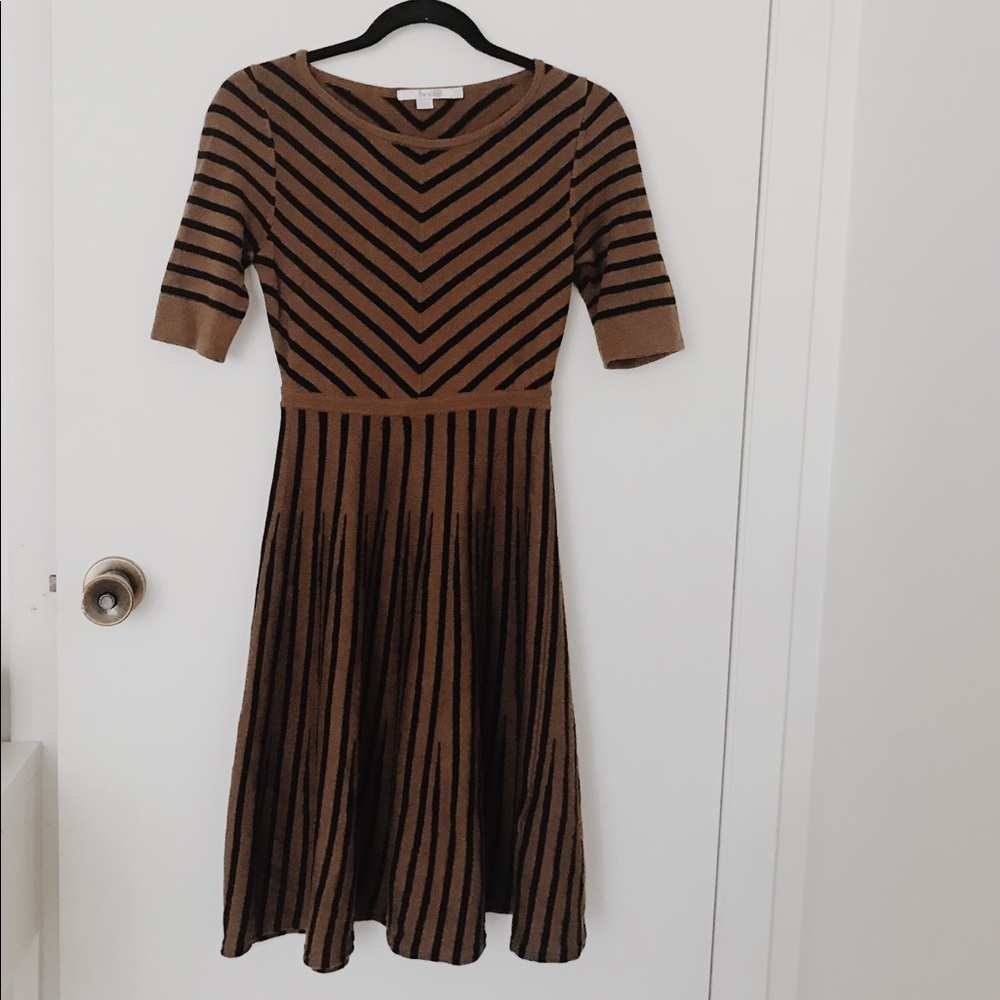 Boden chevron sweater midi dress